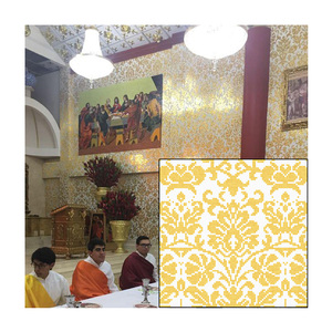 ZF-diseño <span class=keywords><strong>de</strong></span> mosaico <span class=keywords><strong>de</strong></span> pared <span class=keywords><strong>de</strong></span> Iglesia, decoración <span class=keywords><strong>de</strong></span> azulejo <span class=keywords><strong>de</strong></span> pared <span class=keywords><strong>de</strong></span> mosaico blanco y dorado con diseños <span class=keywords><strong>de</strong></span> <span class=keywords><strong>flores</strong></span> fáciles - Product Image 1