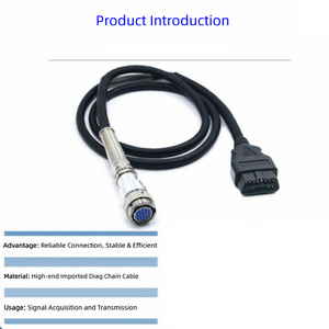 Câble de diagnostic OBD 12V de haute qualité - Rallonge de connecteur circulaire 16 broches mâle vers 19 broches pour outil de diagnostic de camion - Product Image 2