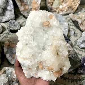 Apophyllite <b>Crystal</b> Stones Irregular Shape Natural Mineral Specimens Art Collectible Decorative Gemstone Display - Product Image 1
