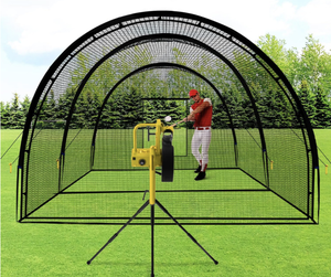 22ft <strong>Baseball</strong> Softball Batting <strong>Cage</strong> - Portable Heavy Duty Training Net with <strong>Frame</strong> for Backyard, Golf Hitting &amp; Practice - Product Image 6