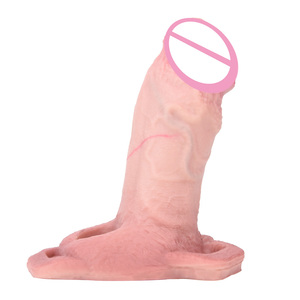 中空ストラップオンハーネス、伸縮性ウエストバンド付き、5.7インチシリコン中空ディルド、ペニスエクステンダー、より大きなペニス、男性用セックストイ - Product Image 6