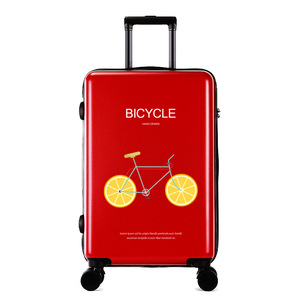 Carrito con impresión UV DIY para mujer, con dibujos animados maleta de equipaje de viaje, SPINNER, Color TPU, personalizado, ABS, OEM, de larga distancia, 100 - Product Image 3