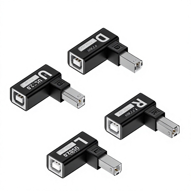 Printer Square-Port to USB 2.0 Type-B Adapters and USB Adapter Converters Model 0007-03
