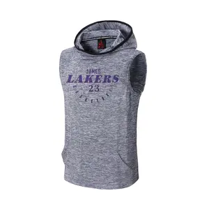 Wholesale Basketball Training Jerseys Men's James Sports Casual Sweater Pullover Suit Polyester Sleeveless Hoodies Vest Sweaters