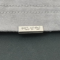 Vente en gros d'accessoires de quincaillerie en cuir pour t-shirt fermoirs en métal couleur argent connecteur de bracelet en métal en alliage de zinc clips de queue pour poche