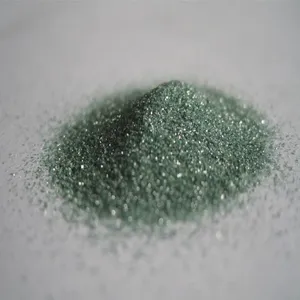Precio de arena de tamaño de partícula de carburo de silicio verde abrasivo
