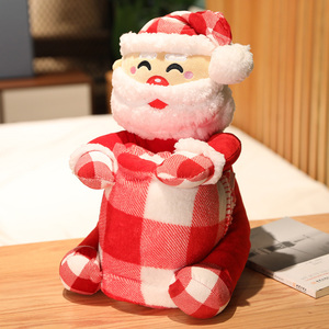 All'ingrosso peluche simpatico animale di pezza renna di natale peluche giocattolo imbottito coperta pieghevole per <span class=keywords><strong>il</strong></span> bambino regalo di natale - Product Image 2