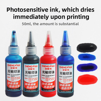 Encre de timbre Flash bleu noir pour timbres 50ML