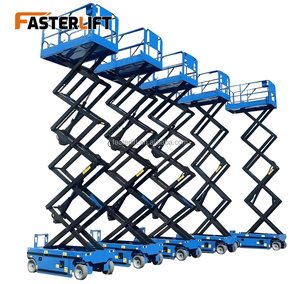 Lift Gunting Hidrolik Elektrik 6-16m Pengangkatan Lebih Cepat FL Kapasitas 130KG Tinggi Maksimum 20m Baja Paduan - Product Image 1