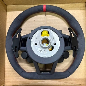 Volant en Alcantara cousu à la main pour <span class=keywords><strong>Audi</strong></span> R8 A1 A3 A4 A5 A6 A7 A8 A3 <span class=keywords><strong>TT</strong></span> TTRS Q5 RS3 RS7 Q7 C6 C8 S6 S7 B8 B8.5 B9 S3 S4 - Product Image 3