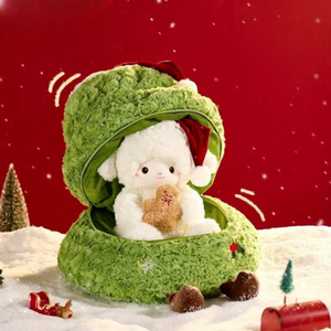 ขายส่งราคาถูก ตุ๊กตาแกะน่ารักสีเขียวลายคริสต์มาส การ์ตูนน่ารัก ตุ๊กตาสัตว์นุ่มนิ่ม ของเล่นตู้คีบตุ๊กตา สำหรับเด็กและผู้ใหญ่ - Product Image 1