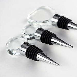 <span class=keywords><strong>Bouchon</strong></span> de bouteille de vin en verre cristal, pièces, pour vin créatifs, pour mariage ou anniversaire, vente en gros - Product Image 5