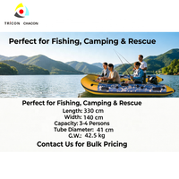 Bote Inflable Plegable Hypalon Air Deck para Remar y Pescar, con Opciones de Aluminio Disponibles