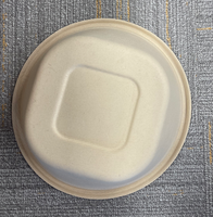 Bol en bagasse de canne à sucre à fond carré de 48 oz, en fibre végétale, pour la restauration
