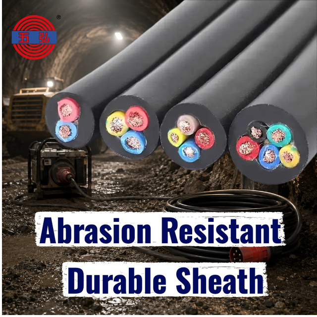 IEC Standard YCW YC YZ H07RN-F H05RN-F Flexible Soft Oil-Resistant & Flame-Retardant Rubber Power Cable
