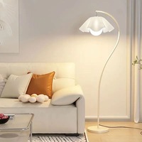 Lampe sur pied de luxe pour la décoration de la maison, abat-jour floral, base robuste, pour salon moderne