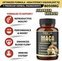 Cápsulas de Extracto de Raíz de Maca al por Mayor, 8050mg, para la Salud y el Estado de Ánimo Masculino, a Granel