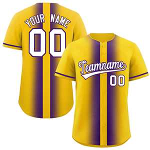 Tontons Factory Custom 100% Polyester Baseball Jerseys Custom Embroidered Logo Sublimation <b>Striped</b> Sportswear Plus Size Option - Product Image 1