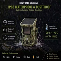 Caméra de sécurité solaire MINI305S CMOS 50MP, enregistrement 4K HD, étanche IP65, vision nocturne, détection de mouvement rapide 0,3s