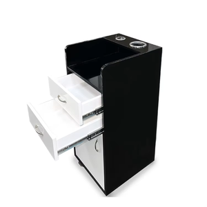 2025 chuyên nghiệp trắng cán Thợ Cắt Tóc Spa mặt tóc Salon vẻ đẹp xe đẩy xe sang trọng hiện đại gỗ thiết kế phòng khách sạn - Product Image 1