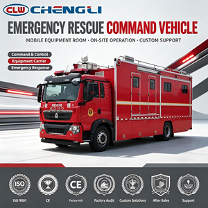 Camion de Commande Incendie Howo 21 Tonnes à Trois Essieux, Transmission Manuelle 10 Vitesses, Véhicule Mobile d'Urgence Personnalisé pour la Lutte Contre les Incendies à Vendre - Product Image 1