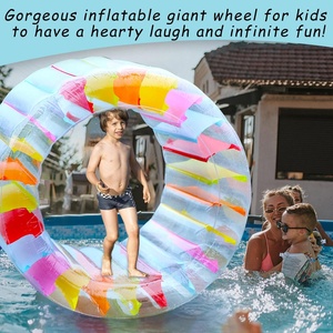 Roue aquatique gonflable colorée pour piscine, jouet d'été pour enfants, idéal pour la plage, le lac et les fêtes estivales - Product Image 4