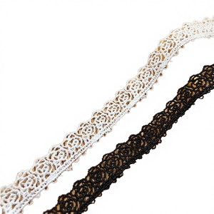 AHE Elegante Encaje Floral Bordado Soluble en Agua 100% Poliéster, Adornos con Patrón de Borde para Decoración de Vestidos, Prendas y Zapatos - Product Image 4