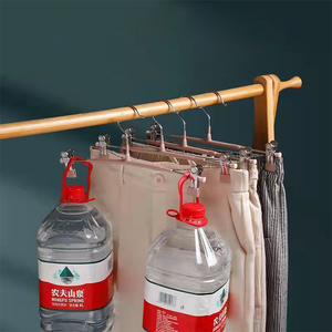 <span class=keywords><strong>Multi</strong></span> Stapelbare Ruimtebesparende <span class=keywords><strong>Hangers</strong></span> Metalen Rok <span class=keywords><strong>Hangers</strong></span> Verstelbare Clip Voor Rokken Broekhanger Met Clips - Product Image 5
