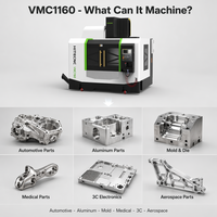 Centro de Mecanizado Vertical CNC VMC1160 |   Mesa BT40 de 1200*600 mm con 24T ATC para Fabricación de Moldes y Piezas Automotrices