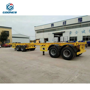 Trung Quốc giá rẻ giá tri trục <span class=keywords><strong>container</strong></span> khung gầm khung Skeleton Trailer bán cho bán - Product Image 5