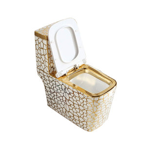 Inodoro Moderno de Una Pieza para Hotel, Lavabo para Villa, Inodoro de Cerámica Alargado con Doble Descarga, Sifón en S, Lujoso Conjunto de Baño Montado en el Suelo - Product Image 4