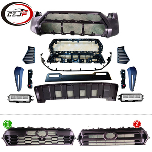 Czjf Phụ tùng xe hơi mới cản trước cho TOYOTA tacoma 2023 2024 <span class=keywords><strong>2025</strong></span> 52119-ak901 53111-ak010 lưới tản nhiệt đèn sương mù bao gồm khung - Product Image 2