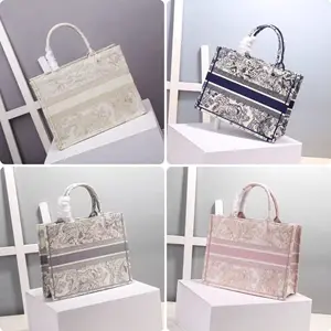 Fashion High Quality Laminated Canvas Tote Bags Digital Animals Print Custom-Made Logo Jute Shopping Handbags