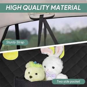 Venta al por mayor impermeable, fondo duro, cubierta de asiento de perro resistente al desgaste ajuste universal y extensor de asiento trasero de diseño de hamaca para perro