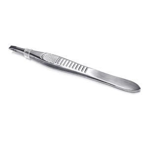Pince à épiler en acier inoxydable, pointe carrée, durable, style moderne, pour le soin des sourcils - Product Image 5