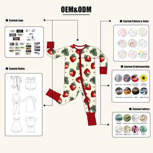 Tutine per Neonati Hongbo con Certificazione GOTS, Cerniera YKK, <span class=keywords><strong>Abbigliamento</strong></span> per Bambini e Bambine, Etichetta Privata, 0-24 <span class=keywords><strong>Mesi</strong></span> - Product Image 4