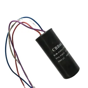 Best selling washing machine spare parts CBB60 run capacitor 4 wires