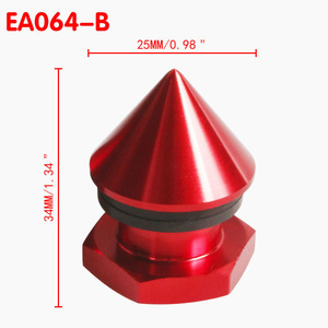 EA064-A ยางกันกระแทกประตูสีแดง เส้นผ่านศูนย์กลาง 25 มม. สูง 19 มม. กันน้ำได้ สำหรับประตูหน้าต่างรถยนต์ - Product Image 2