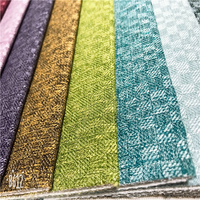 Tissu en microfibre sergé de polyester de haute qualité, tissé à la main, pour textiles de maison, canapé, rideau, sac, coussin, nappe