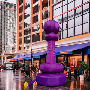 Modèle d'échecs gonflable géant 5mH violet imperméable pour la publicité, les événements et les expositions Décoration de pièces d'échecs gonflables personnalisées - Product Image 4