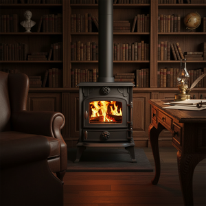 Cheminée autoportante en fonte de style européen pour intérieur, vente en gros d'usine - Product Image 3
