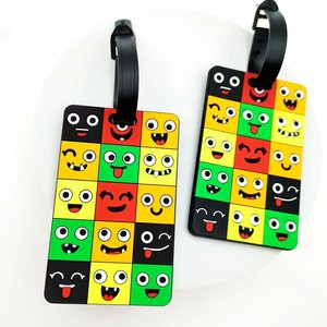 Customized Cute PVC Luggage Tags Personalized Logo Ornament Lanyards Promotional Item