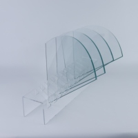 Verre trempé transparent sur mesure, bord poli fin, verre de sécurité renforcé pour plateau de table, vitrine, cloison