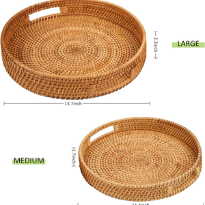 Bandeja de mimbre de encaje de nuevo diseño, cesta de almacenamiento de mesa, bandeja de pastelería para fiesta de boda, decoración de Mesa para el hogar, bandeja para servir restaurante - Product Image 2