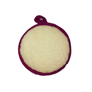 Éponge à vaisselle double face en luffa naturel, écologique, non grasse, pour cuisine, 10x10cm, 80% active - Product Image 5