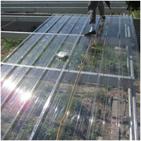 Panneau d'éclairage en PC résistant aux acides, tuile transparente pour usine chimique, prix d'usine, tuiles de toiture en polycarbonate durables