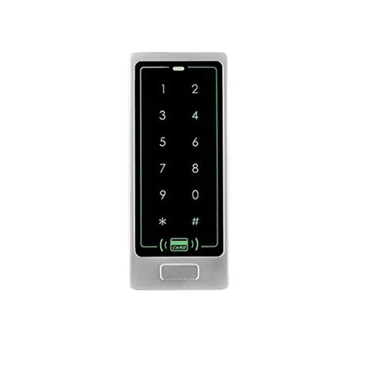 Dokunmatik su geçirmez sayısal RFID kapı erişim kontrol sistemi kart okuyucu aydınlık klavye anti-hırsızlık alarm erişim kontrolü