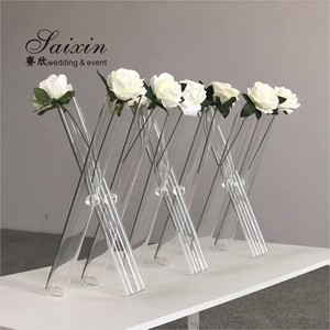Hermoso y Económico Florero de Vidrio Cilíndrico para Centros de Mesa de Boda - Product Image 2