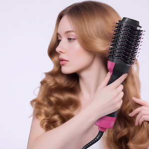Brosses à <span class=keywords><strong>cheveux</strong></span> électriques 2-en-1 : Brosse soufflante à air chaud et sèche-<span class=keywords><strong>cheveux</strong></span>, lisseur électrique pour <span class=keywords><strong>cheveux</strong></span> bouclés - Product Image 4