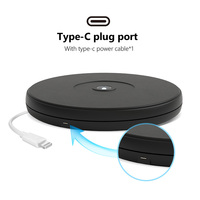 Présentoir de plateau tournant électrique rotatif à 360 degrés avec lumière LED accessoires de photographie prise de vue pour produits Photo ou courte vidéo